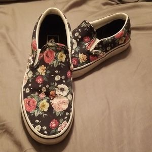 Vans slip on floral